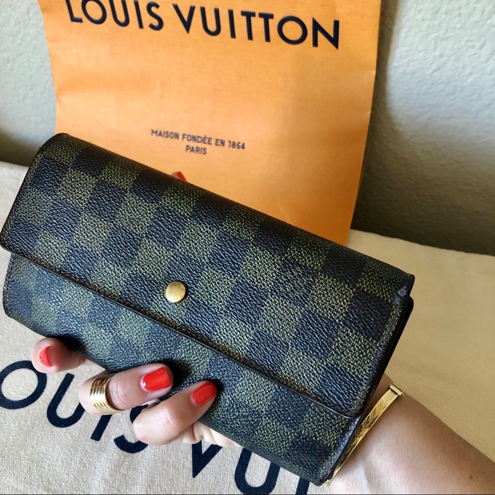 Louis Vuitton Damier Rbene Trifold Large Wallet